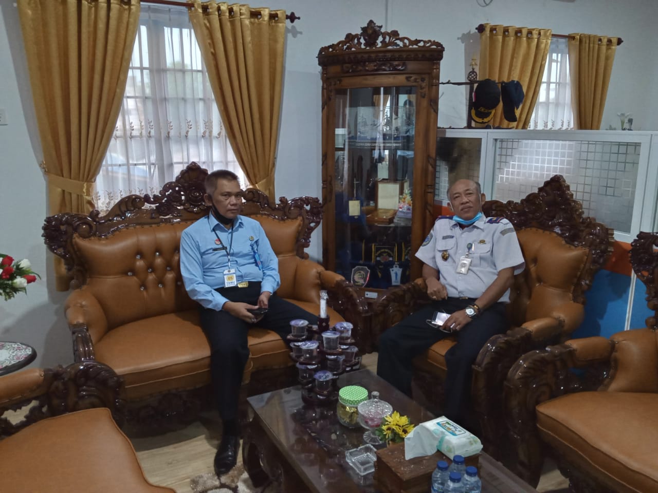 Kepala Kantor Imigrasi Karimun Melakukan Koordinasi Antar Instansi Kepada Kepala Kantor Kesyahbandaran Otoritas Pelabuhan (KSOP) Kelas I Tanjung Balai Karimun.