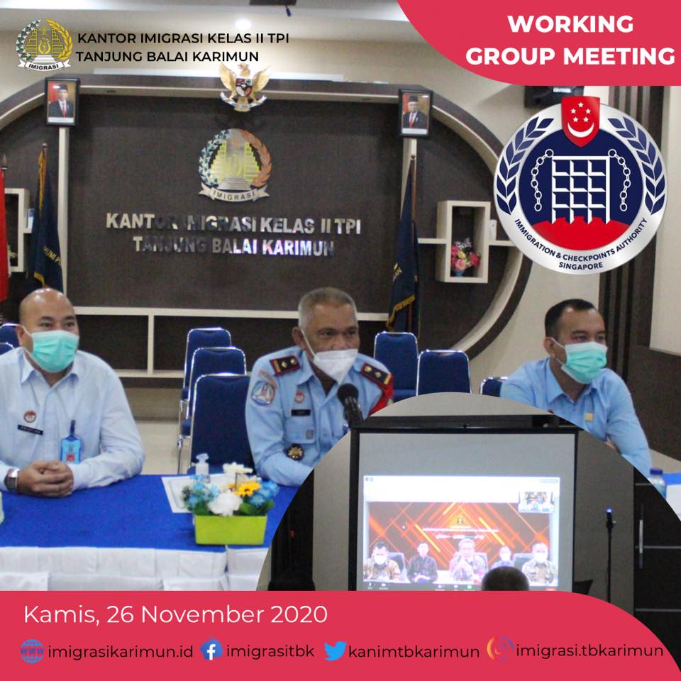 Working Group Meeting Virtual Melalui Zoom dengan ICA Singapore