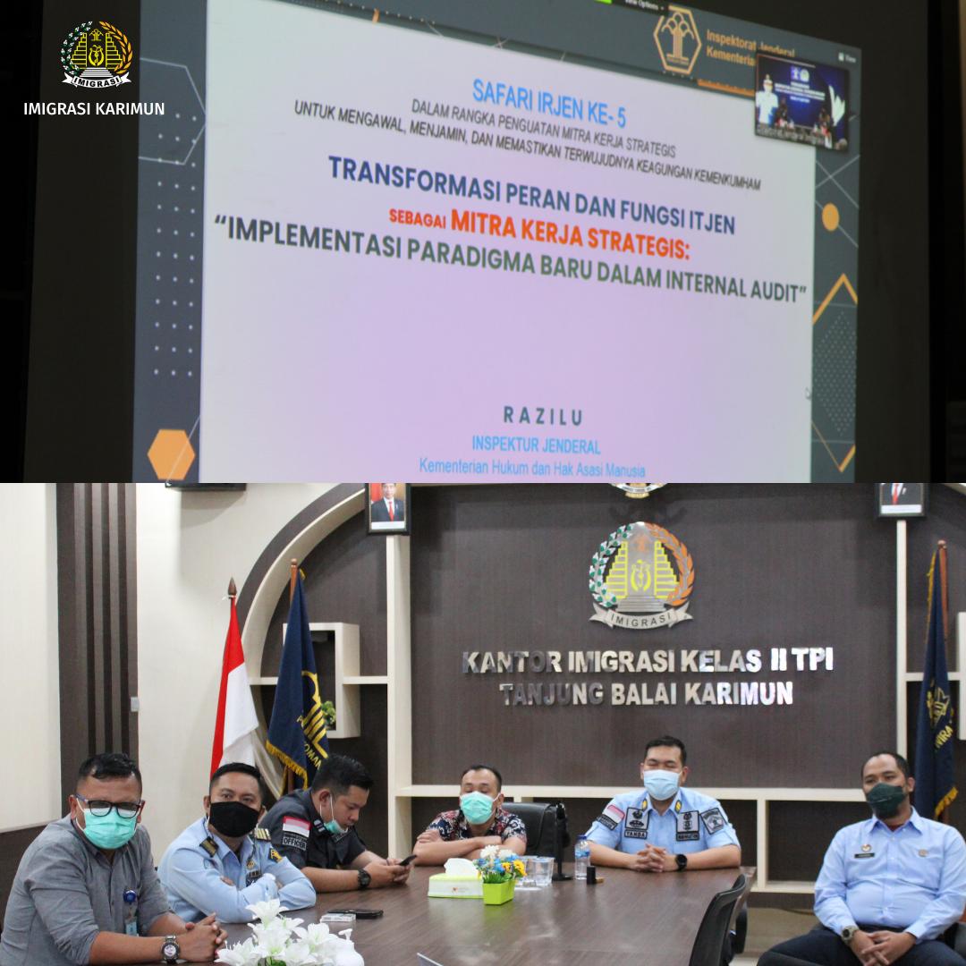 Pengarahan Inspektur Jendral Kemenkumham mengenai Penguatan Pengawasan di Bidang Keimigrasian