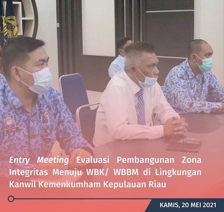 Rapat Virtual Penyampaian Jadwal Evaluasi Satker Menuju WBK/WBBM