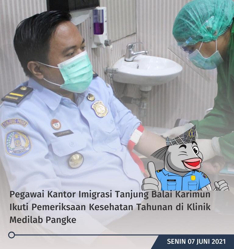 Pemeriksaan Kesehatan Tahunan Pegawai Kantor Imigrasi Kelas II TPI Tanjung Balai Karimun