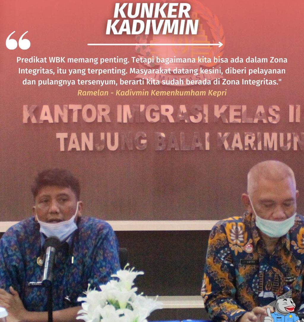 Kunjungan dari Kepala Divisi Administrasi Kanwil Kemenkumham Kepulauan Riau