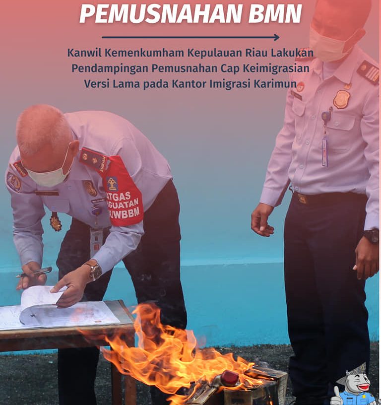 Pemusnahan Cap Keimigrasian Versi Lama