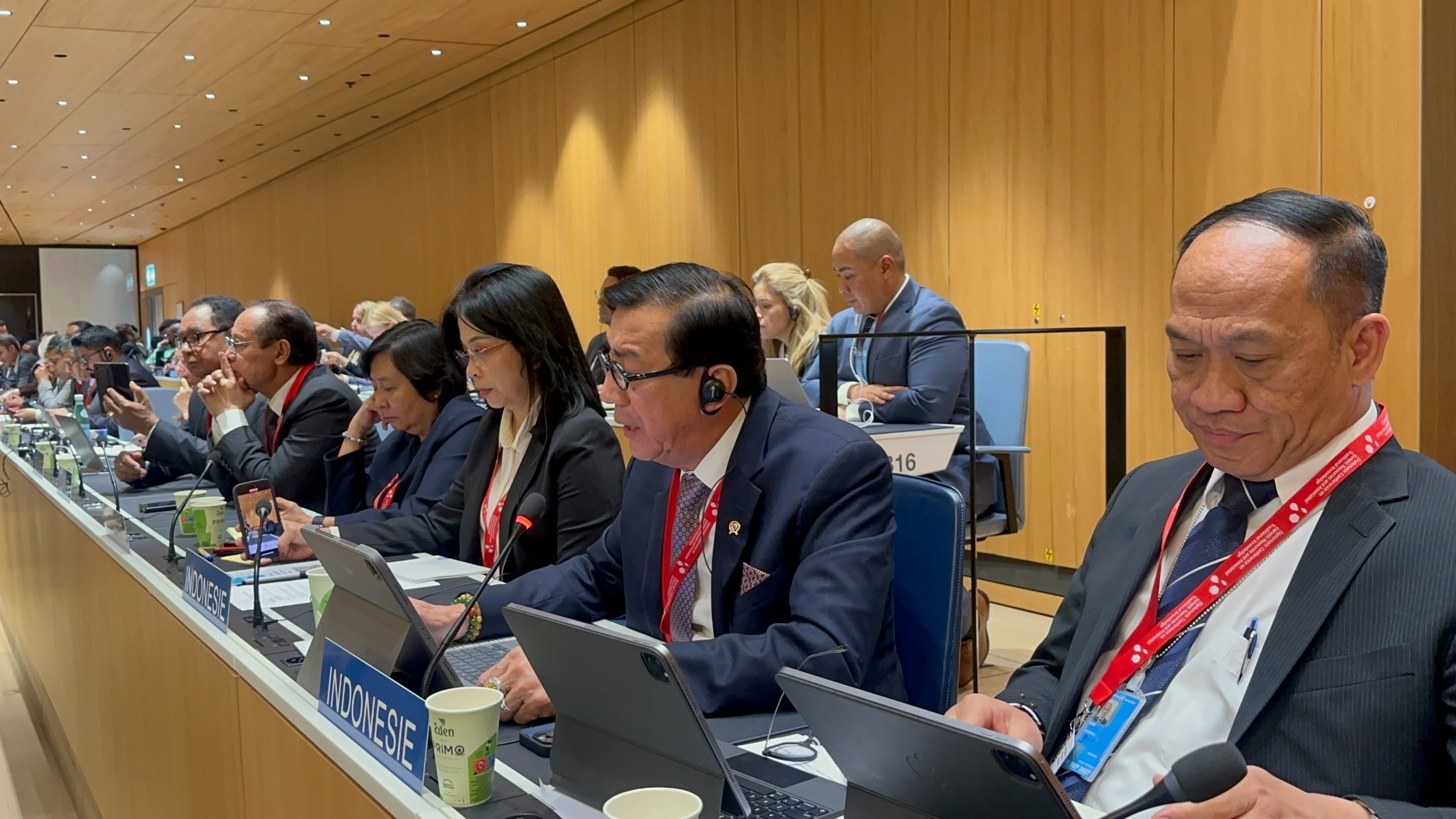 MENKUMHAM PIMPIN DELEGASI RI DALAM KONFERENSI DIPLOMATIK DI WIPO JENEWA