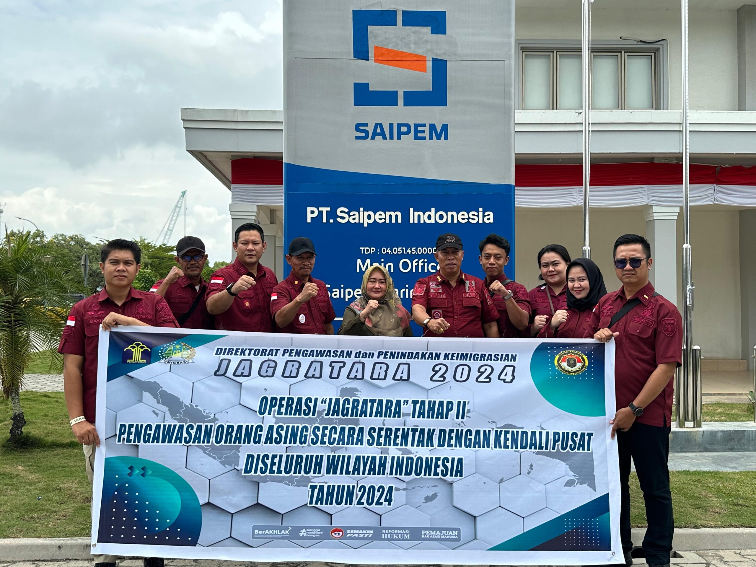 Kantor Imigrasi Kelas II TPI Tanjung Balai Karimun Laksanakan Operasi “JAGRATARA” Tahap II untuk Pengawasan Orang Asing Secara Serentak
