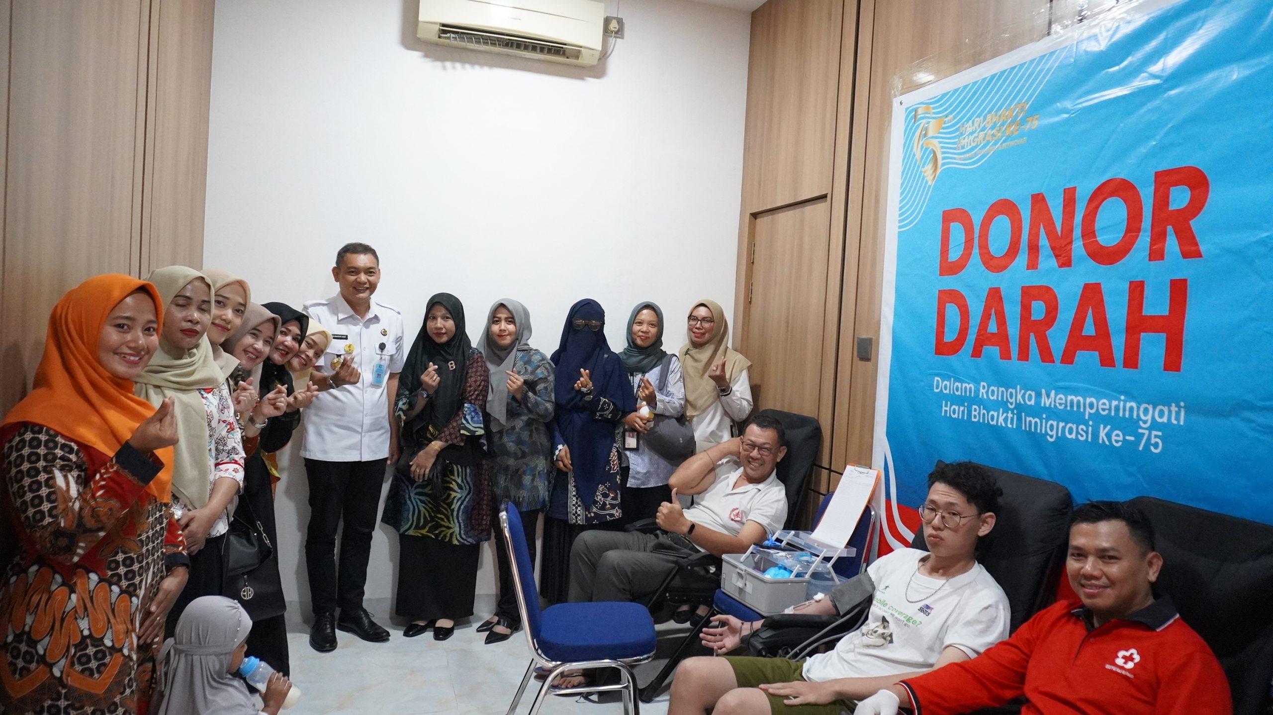 Gelar Kegiatan Imigrasi Berbakti Donor Darah dalam Rangka Hari Bhakti Imigrasi Ke-75